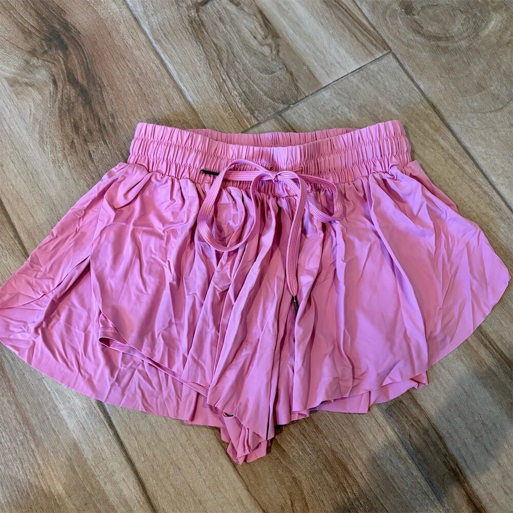 GB Skort Womens Size S Pink Athletic Running Tennis Gym Drawstring Waist